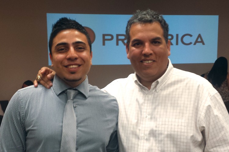 Fernando Balbuena, regional vice-president at Primerica Financial Services, and Alejandro Muñoz, district leader at Primerica Financial Services