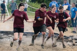 Jeffrey Beausoleil takes part in the Spartan Race at Le Massif de Charlevoix ski resort in Quebec City
