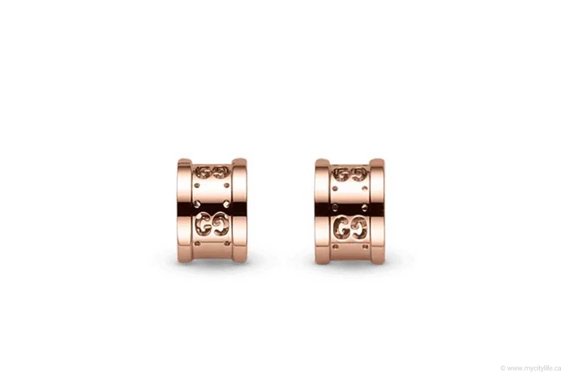 Gucci Icon 18KT Rose Gold Earrings