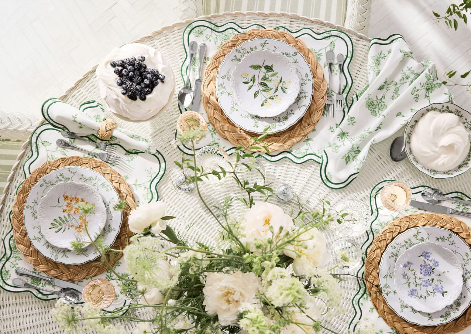 Interiors2 From flower- themed tabletop pieces to classy club chairs, Aerin Lauder brings her unique style to the collections. | Photo Courtesy Of Williams Sonoma